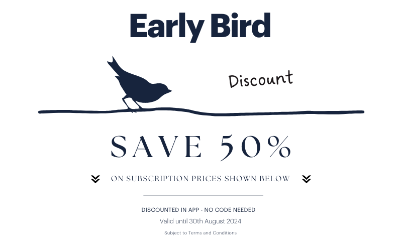 Save 50% with an early bird discount. Valid until 30th August 2024.